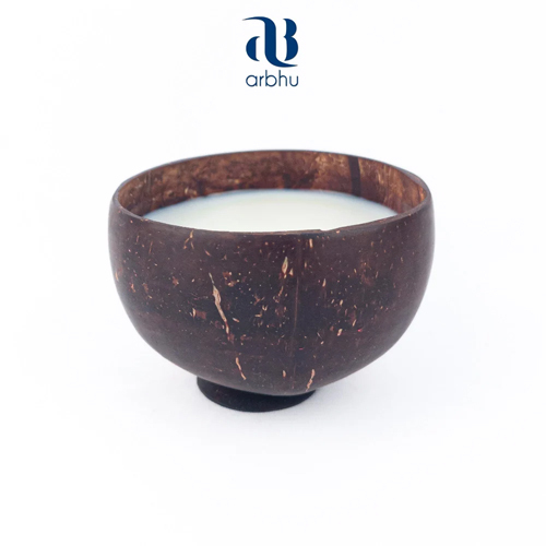 Natural Coconut Shell Dessert Bowl With Base - Application: Home