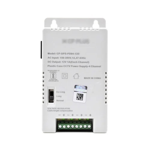CP Plus SMPS 12V 5Amp 4 Channel Fiber SMPS for CCTV