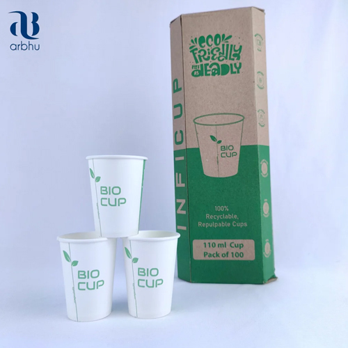 110ml Long Cup - Eco Friendly Bio Cup - Color: Pink