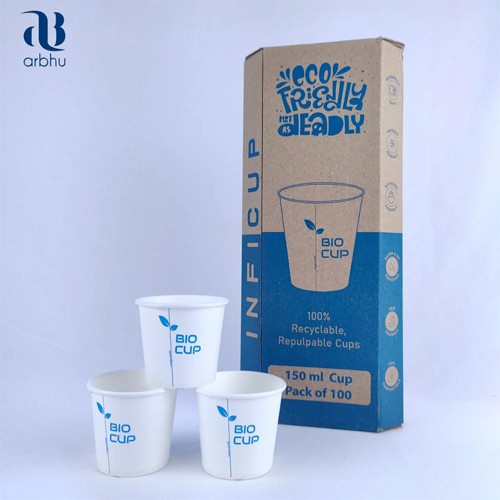 Eco-friendly Biodegradable Paper Cups 150ml - Application: Industrial