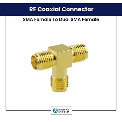 RF Coaxial Connector SMA Female To Dual SMA Female Adapter