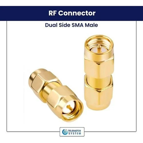 RF Connector Dual Side SMA Male Straight Connector