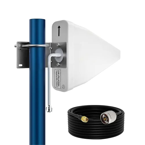 12dBi Outdoor LPDA WiFi Antenna with 10M HLF 400 Cable