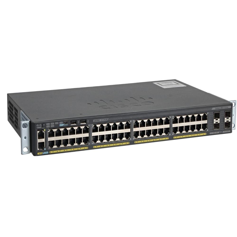 Cisco Catalyst Ws-c2960x-48ts-l Switch - Dimension (L*w*h): 44.5 Cm X 27.9 Cm X 4.5cm Centimeter (Cm)
