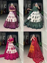 3 Heavy Lehenga Choli - Bust Size: 44 Inch (in)