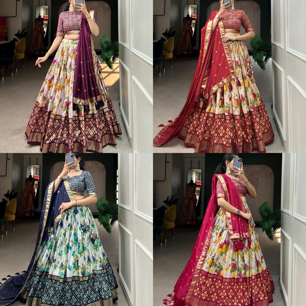 3 Heavy Lehenga Choli - Bust Size: 44 Inch (In)