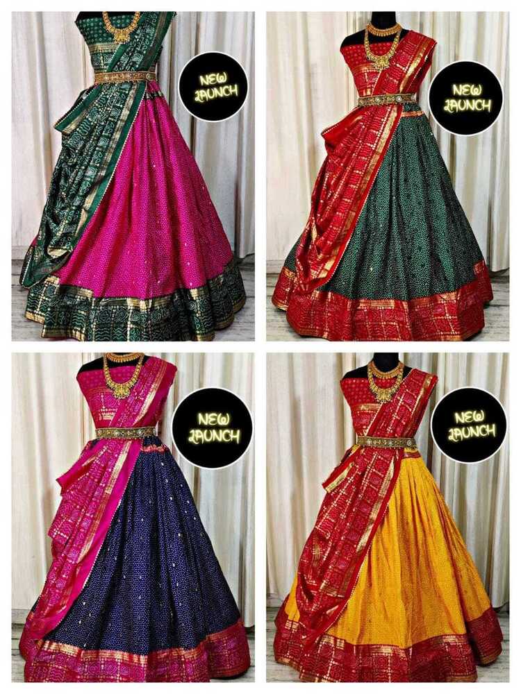 3 Heavy Lehenga Choli - Bust Size: 44 Inch (In)
