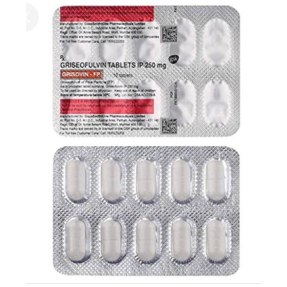250mg Griseofulvin Tablets Ip General Medicines