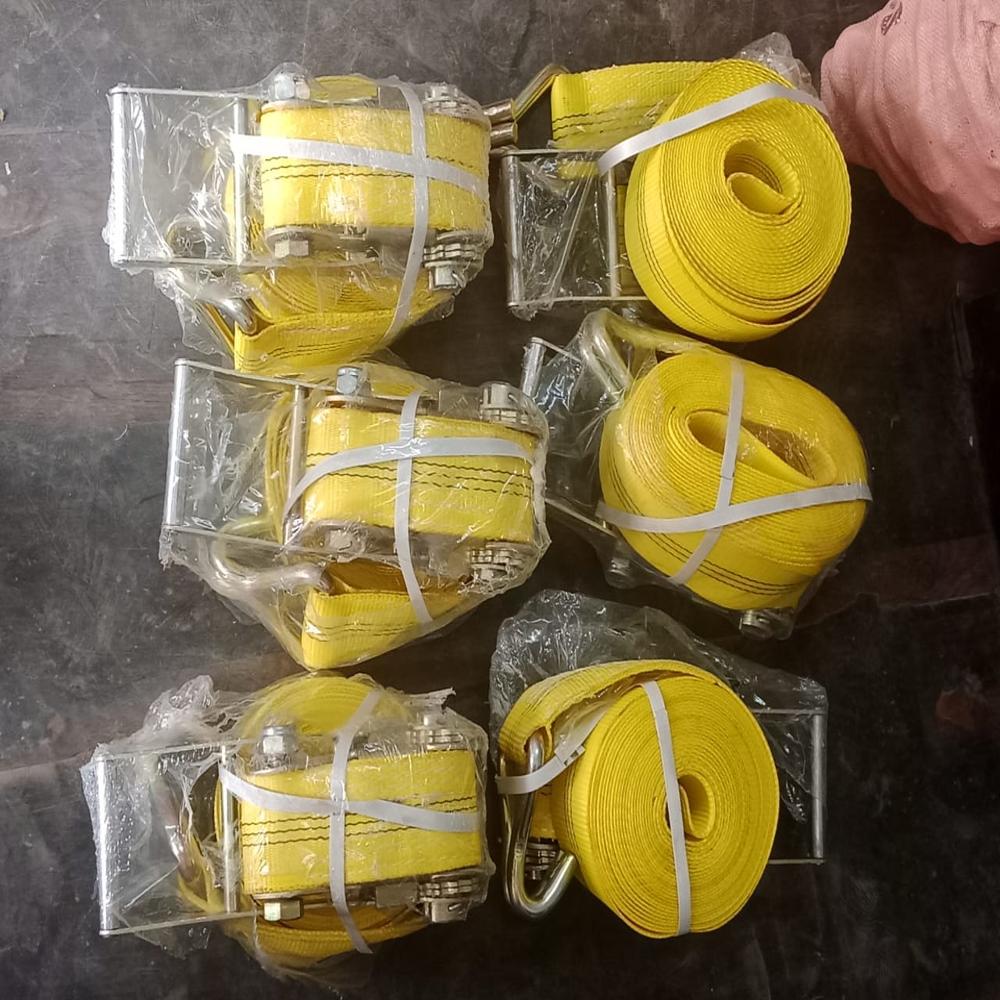 Heavy Duty 10 Ton 10 Meter 75 mm Polyester Ratchet Cargo Lashing Belt