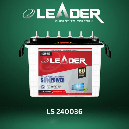 Leader Ls 4036 Solar Tubular Battery - Battery Capacity: 51 A   80Ah