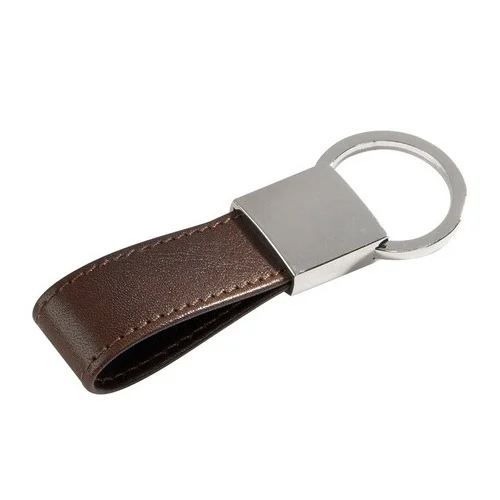 Plain Leather Keychain