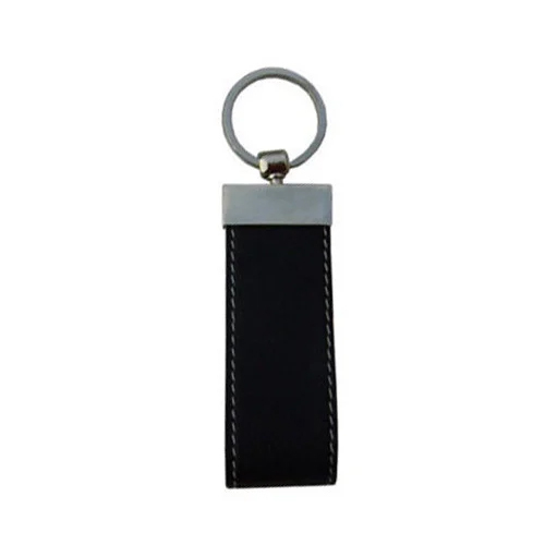 Black Leather Keychain