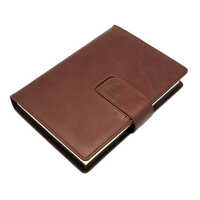 Brown Leather Diary - Binding: Perfect Binding
