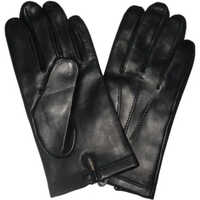 Leather Hand Gloves - Color: Black