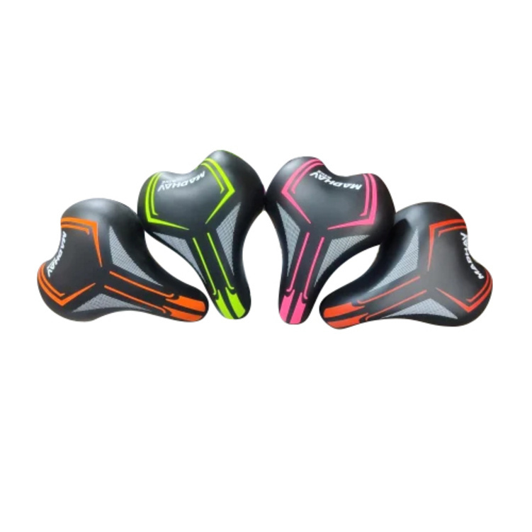 Pu Fish Pillar Bicycle Seat - Color: Multicolor