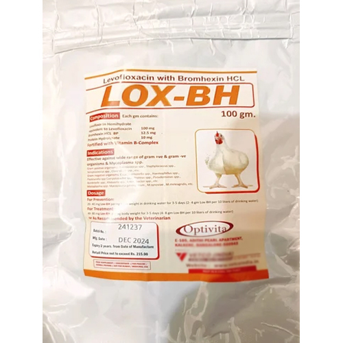 100Gm Lox - Bh Levofloxacin With Bromhexin Hcl - Efficacy: Promote Growth