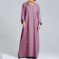Stylish Puffed Sleeve Abaya - Color: Different Available