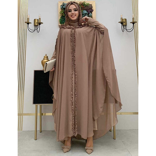 Georgette Kaftan Abaya - Color: Different Available