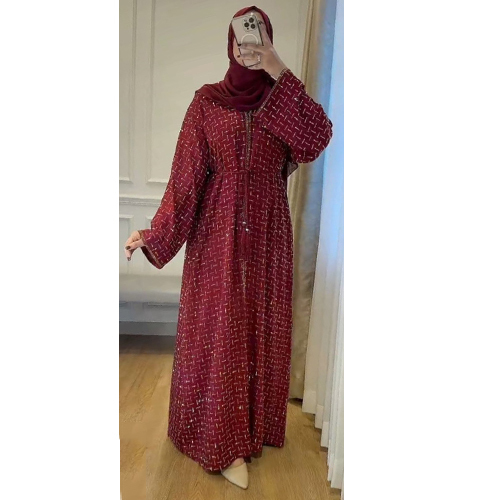 Printed Abaya With Stone Work Burqa - Color: Different Available