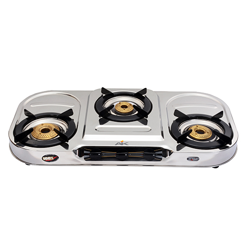 AK- 307 Stainless Steel Three Burner Gas Stove