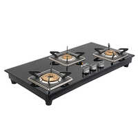 AK 3008 Three Burner Glass Top Gas Stove