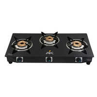 AK 3006 Three Burner Glass Top Gas Stove