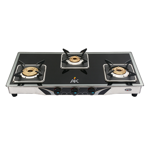 3012 Three Burner Glass Top Gas Stove