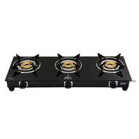 AK 3005 Three Burner Glass Top Gas Stove