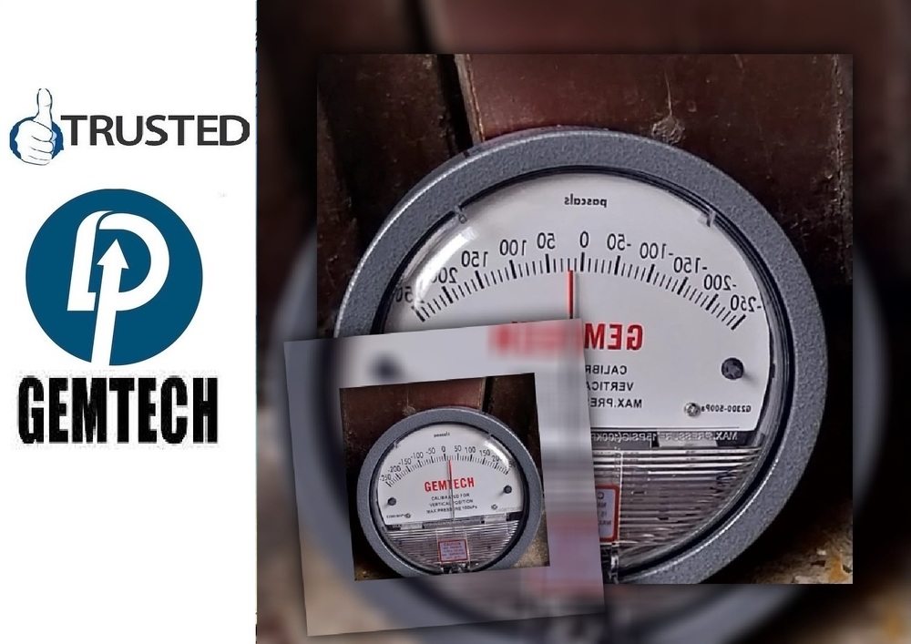 Differential Pressure Gauge Gemtech Instruments In Echelon Institution Area Gurgaon - Accuracy: A 2% Of Full Span At 70 (21 (A 3% On -0