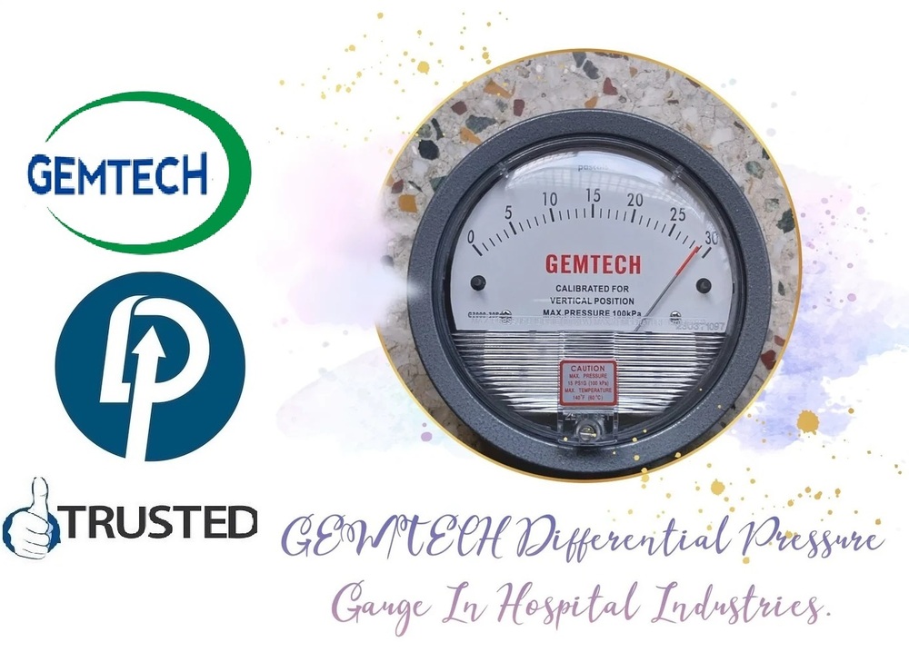Differential Pressure Gauge Gemtech Instruments In Echelon Institution Area Gurgaon - Accuracy: A 2% Of Full Span At 70 (21 (A 3% On -0