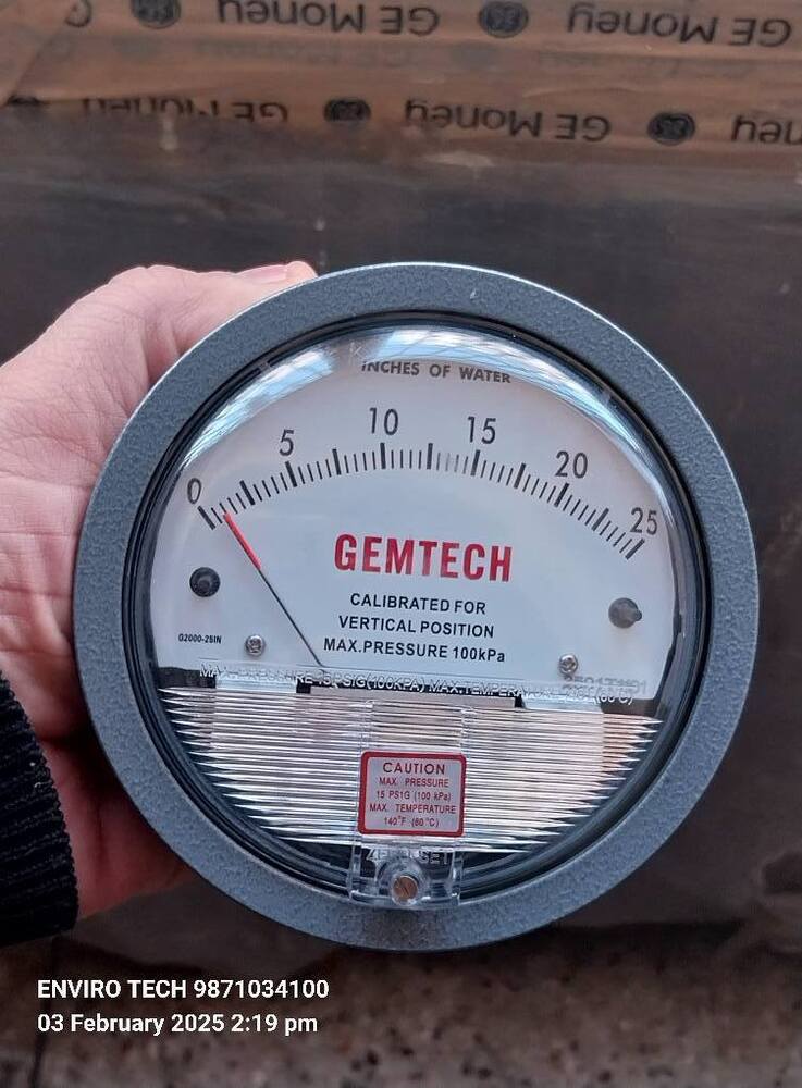 Gemtech Differential Pressure Gauge In Jhotwara 302012 Jaipur-302021 Rajasthan - Accuracy: A 2% (-Ha Model A 1) Of Fs (A 3% (-Ha A 1.5%) On -0