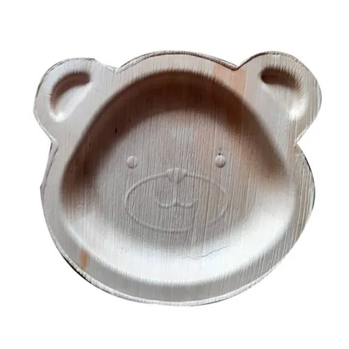 Teddy Face Areca Leaf Plate