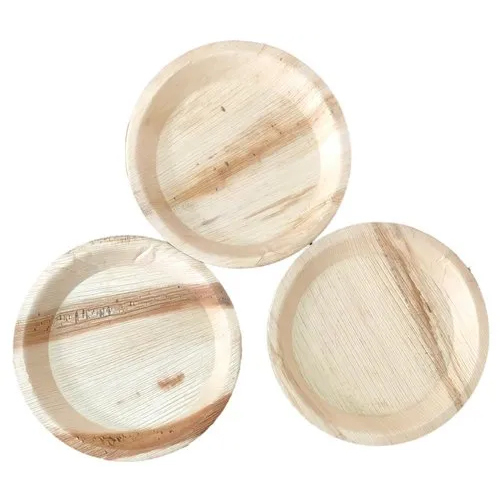 7Inch Round Areca Leaf Plates - Application: Event And Party Supplies