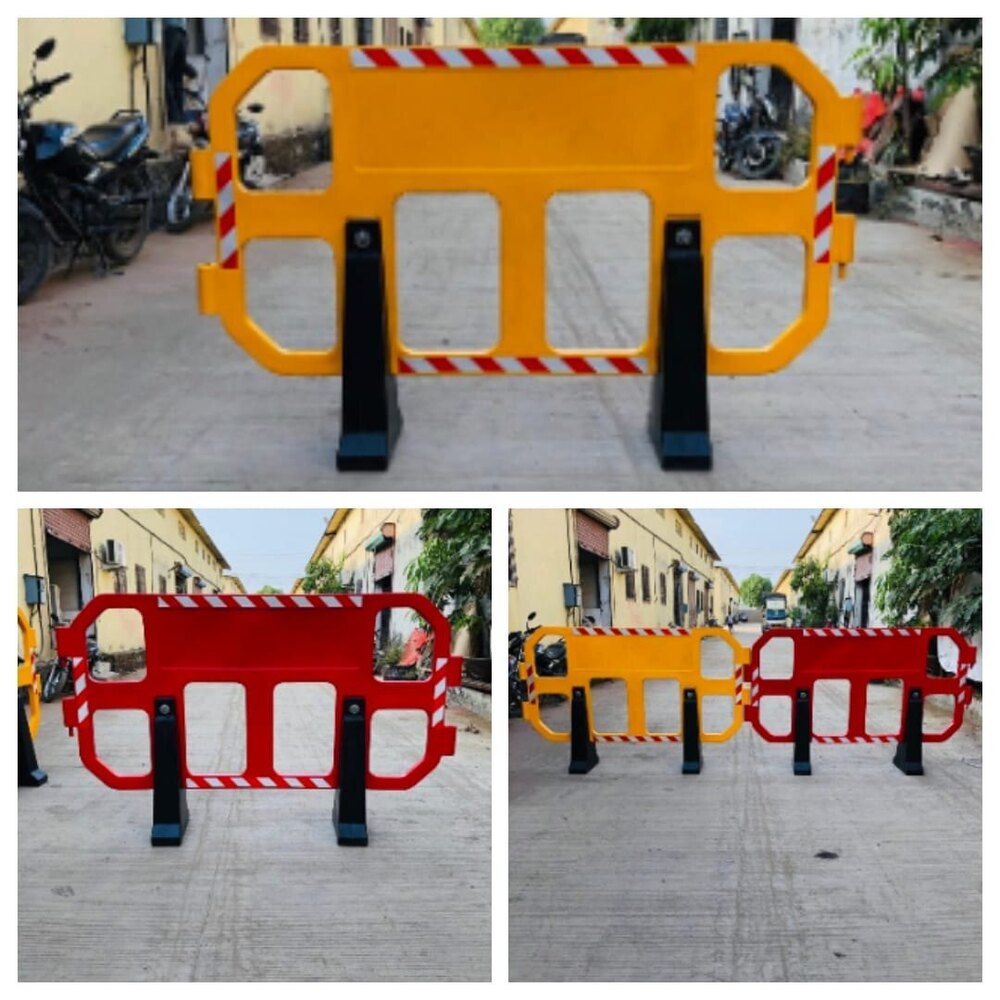 Vertex Red Barricade Fence - High-quality Plastic, 4 X 3 Feet Size , Manual Functionality For Industrial Safety