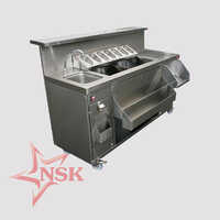 Cocktail Bar Station With Sink-ice Bin And Speed Rail - Color: Silver