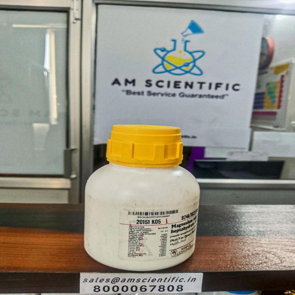 Magnesium Sulphate Heptahydrate Ar, Acs Complies Ip, Bp, Usp, Ph.eur , Packaging Details: Bottle - Physical State: Powder