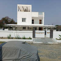 Entrance Canopy Tensile Fabric Structure - Color: White