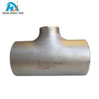 Carbon Steel Reducer Tee Pipe Tee With Coating - Color: Silver