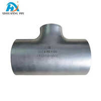 Reducing Copper High Pressure Pipe Fittings Seamless Tee - Color: Silver