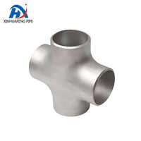 Customize Precision Large Diameter Casting Weld Equal Cross - Color: Silver