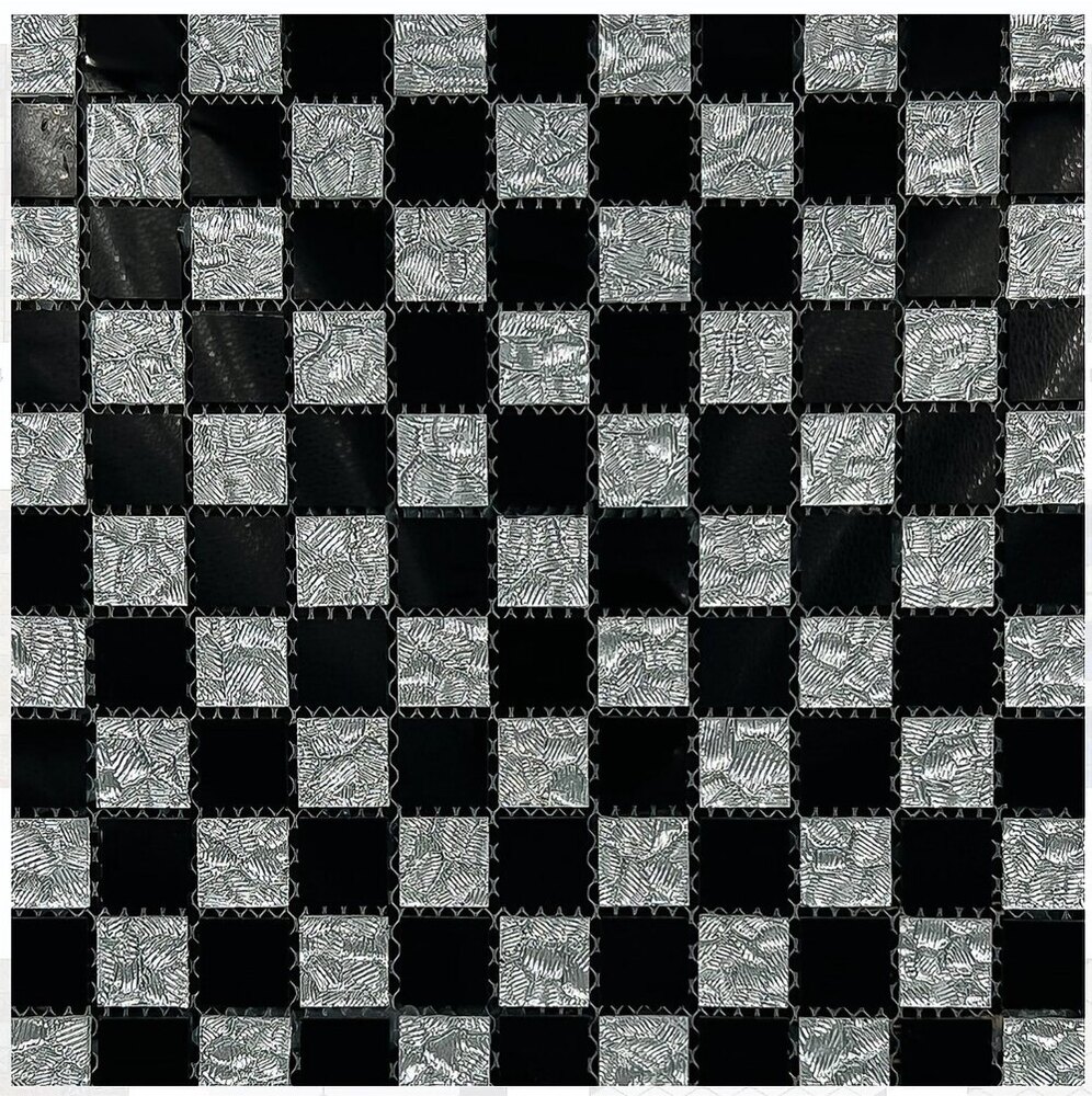 CRYSTAL MIRROR GLASS MOSAIC WALL PANEL
