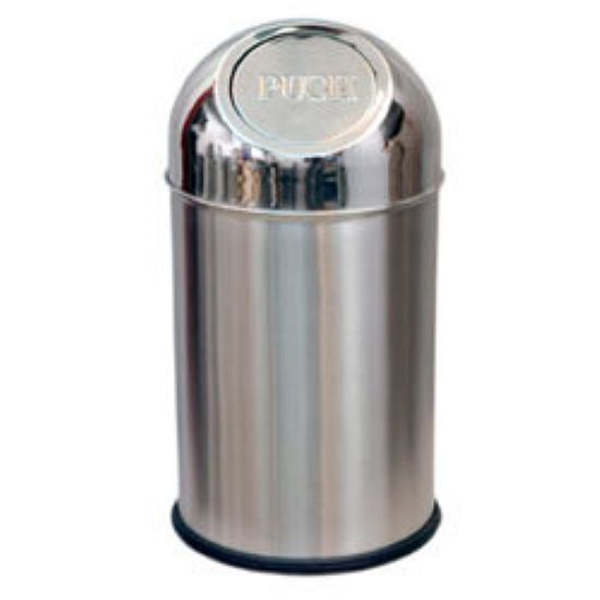 Stainless Steel Push Can Dustbin 13L