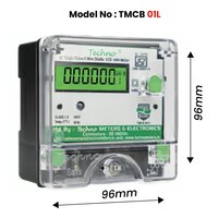 Techno Single Phase Din Rail Mount Kwh Meter - Height: 96 Millimeter (mm)