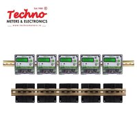 Techno Single Phase Din Rail Mount kWh Meter