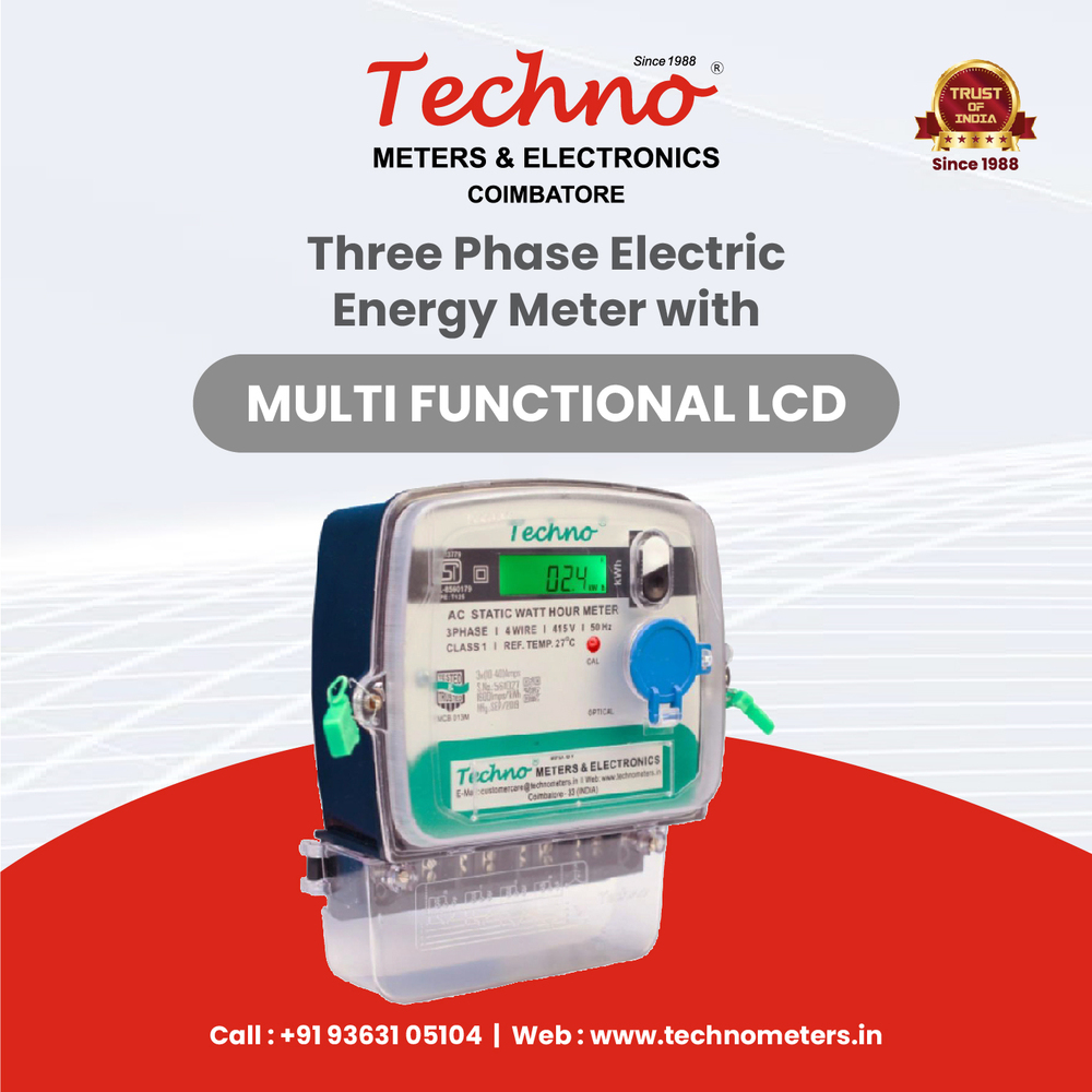 60A 3 PHASE TECHNO ENERGY METER