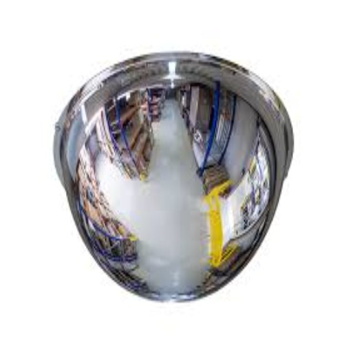 360 Degree Round Dome Convex Mirror - Color: Golden