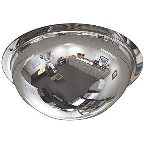 360 Degree Round Dome Convex Mirror - Color: Golden