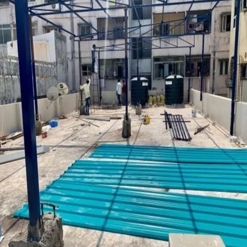 Prefabricated Penthouse Shed - Color: Multicolour