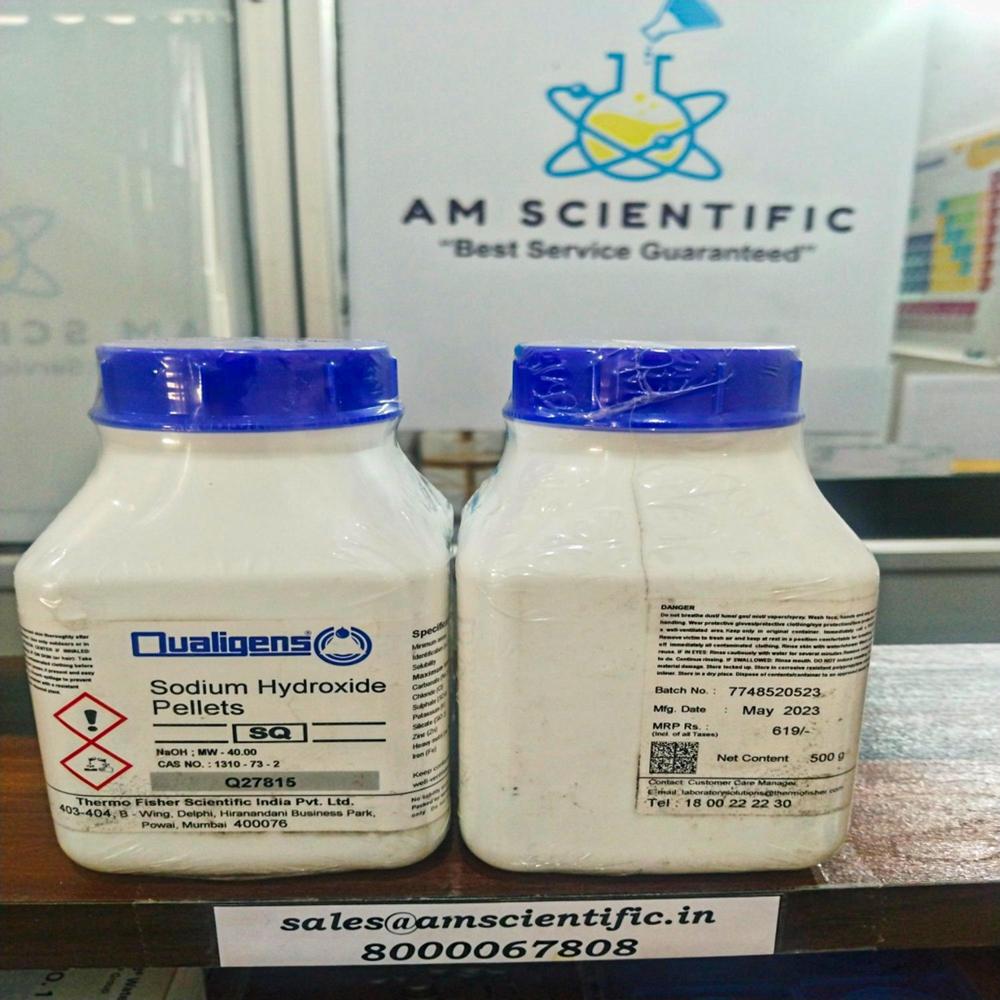 Sodium Hydroxide Pellets Sq 500g - Cas No: 1310 73 2