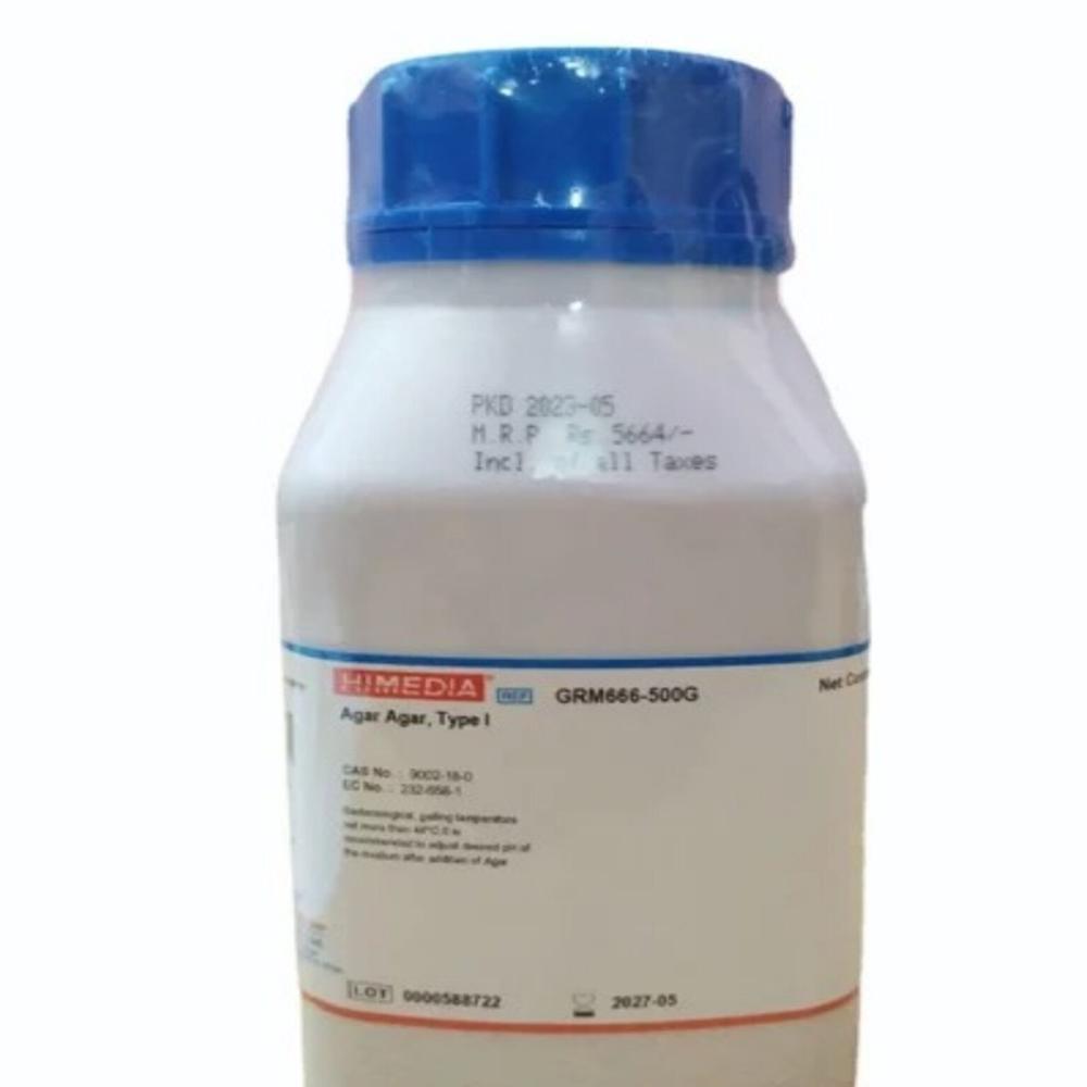 Agar Agar - Type I Powder For Microbiological Analysis | Culture Media Preparation, Swells In Cold Water, Dissolves In Boiling Water, 12 Months Shelf Life